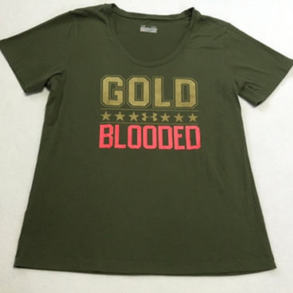 Under Armour Gold Blooded Army Green Shirt